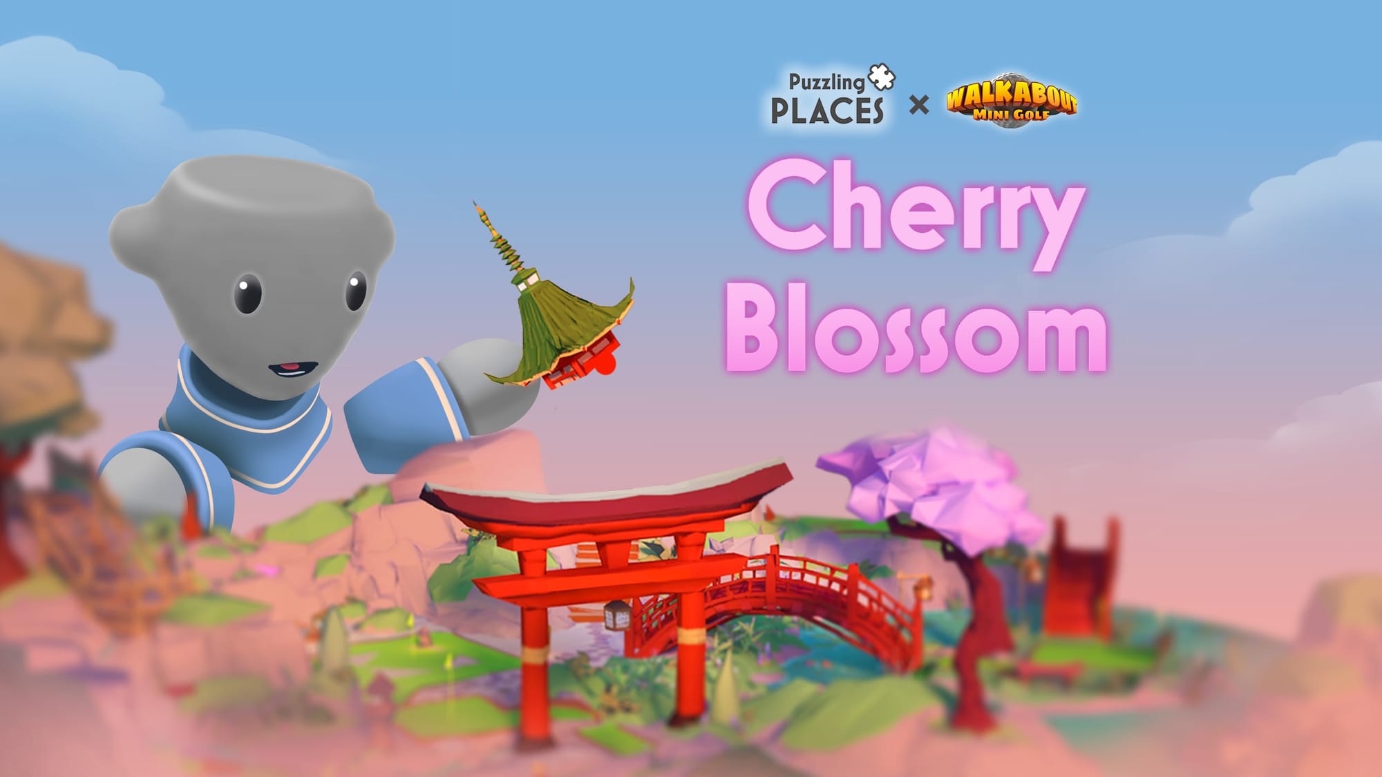 ⛳ Cherry Blossom - a FREE puzzle with Walkabout Mini Golf!