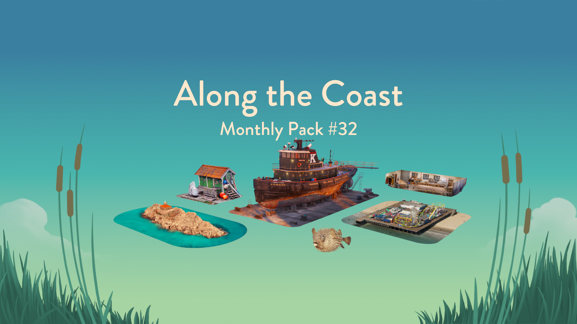 🌊 Puzzling Places DLC - Monthly Pack #32: Along the Coast