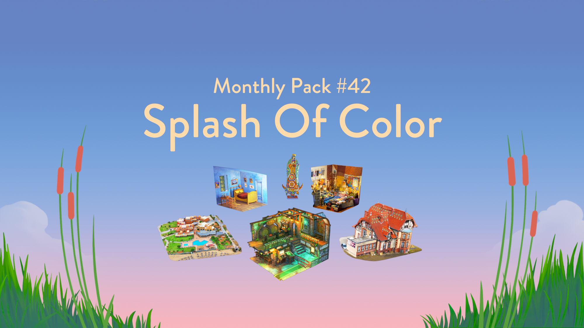 🧩 Puzzling Places DLC - Monthly Pack #42 - Splash of Color