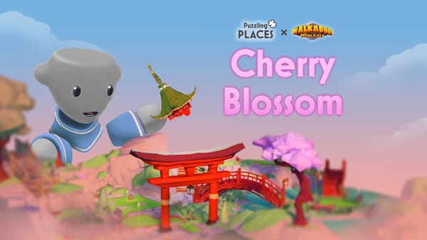 ⛳ Cherry Blossom - a FREE puzzle with Walkabout Mini Golf!