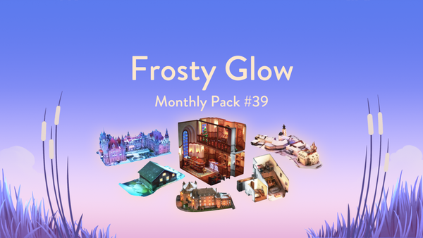 🧩 Puzzling Places DLC - Monthly Pack #39 - Frosty Glow